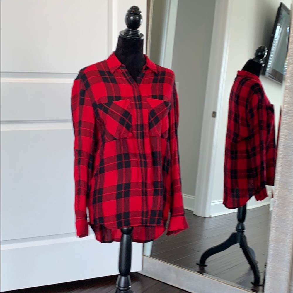 Express plaid button up